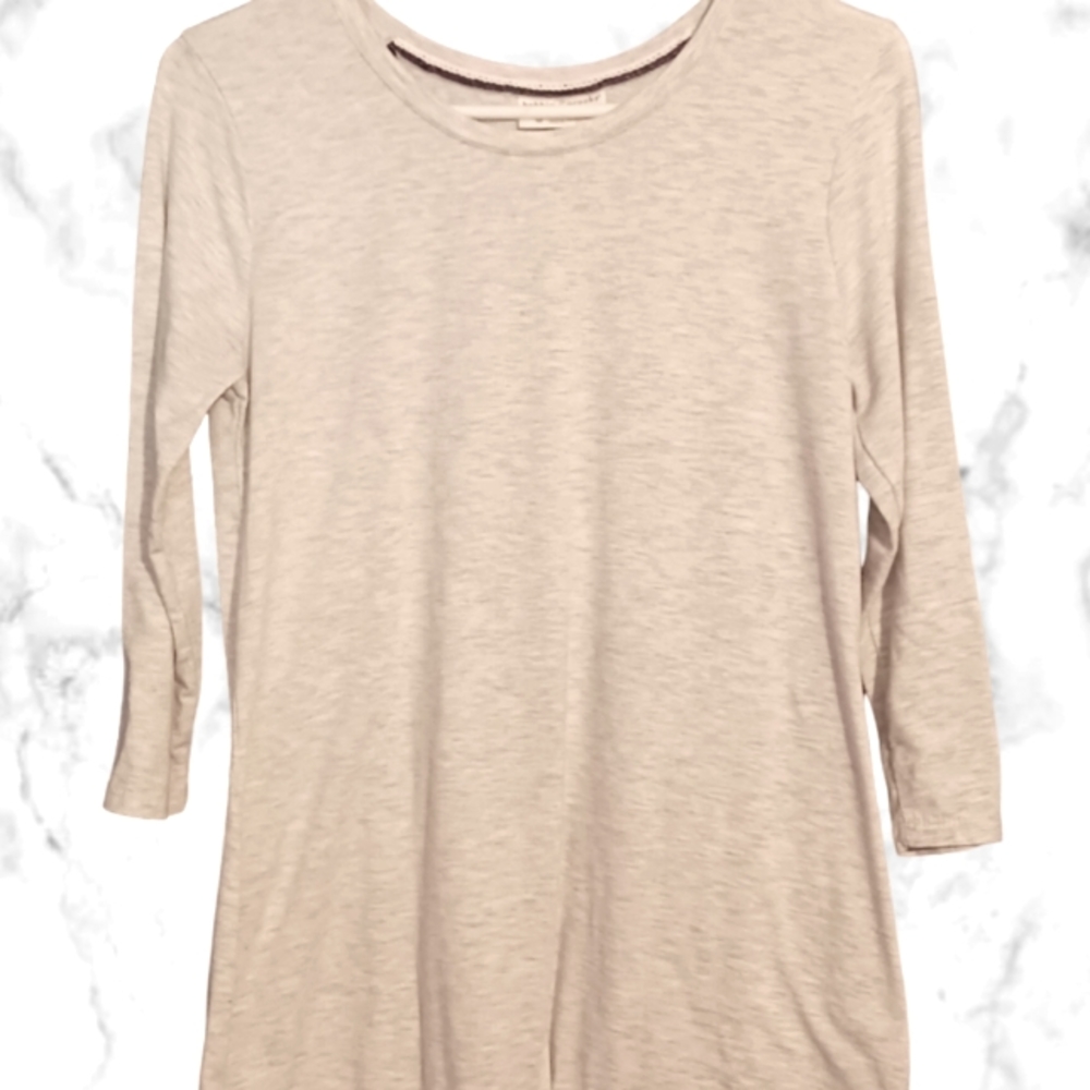 Bobbie Brooks Ladies Gray 3/4 Sleeve Medium Casual Top
